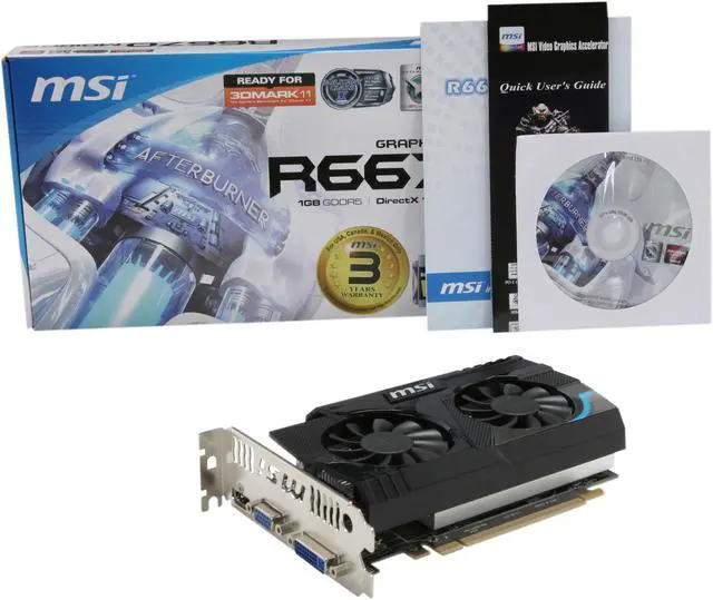 Alt view image 5 of 5 - MSI Radeon HD 6670 1GB GDDR5 PCI Express 2.1 x16 Graphics Card R6670-MD1GD5