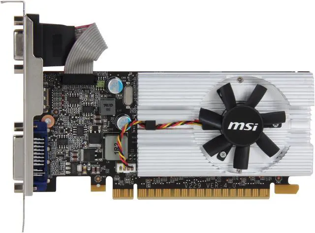 Alt view image 3 of 5 - MSI GeForce 210 512MB DDR3 PCI Express 2.0 x16 Graphics Card N210-MD512D3/LP
