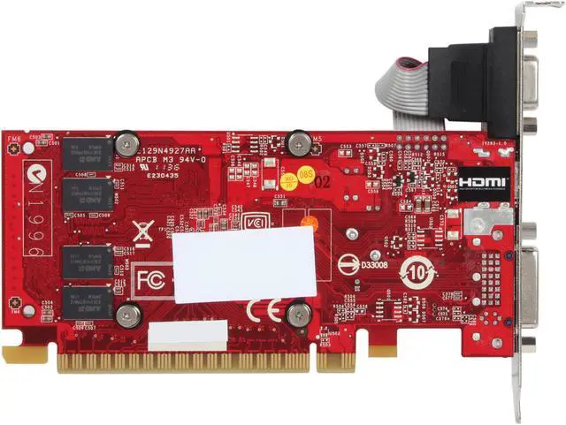 Alt view image 4 of 5 - MSI GeForce GT 520 (Fermi) 2GB DDR3 PCI Express 2.0 x16 Low Profile Ready Graphics Card N520GT-MD2GD3/LP