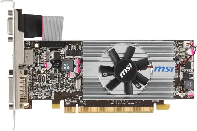 Alt view image 4 of 6 - MSI Radeon HD 6570 1GB DDR3 PCI Express 2.1 x16 Low Profile Ready Graphics Card R6570-MD1G/LP