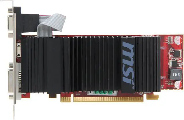 Alt view image 3 of 5 - MSI Radeon HD 4350 1GB DDR3 PCI Express 2.0 x16 Low Profile Graphics Card R4350-MD1GD3H/LP
