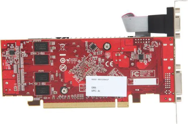 Alt view image 4 of 5 - MSI Radeon HD 4350 1GB DDR3 PCI Express 2.0 x16 Low Profile Graphics Card R4350-MD1GD3H/LP