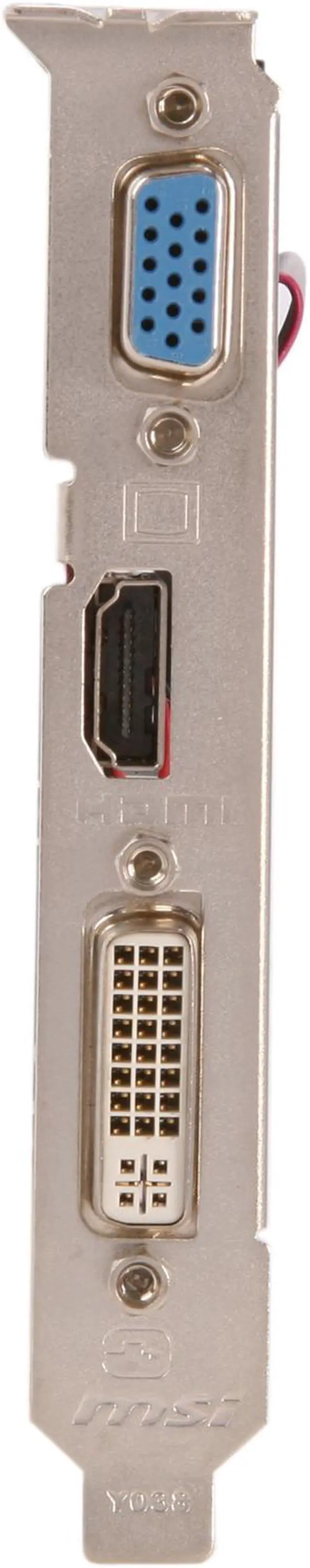 Alt view image 2 of 5 - MSI GeForce GT 220 1GB DD3 PCI Express 2.0 x16 Low Profile Ready Graphics Card N220GT-MD1GD3/LP