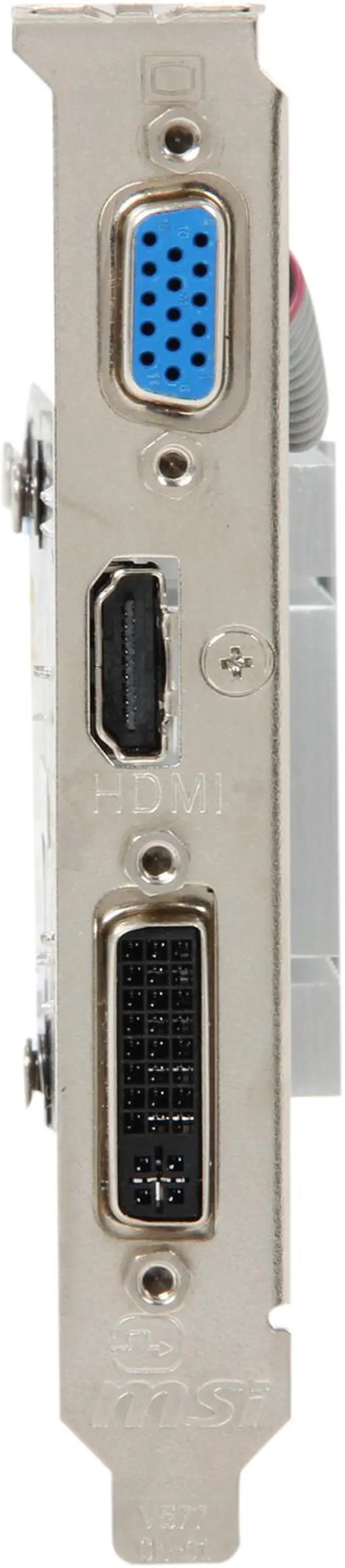 Alt view image 2 of 5 - MSI GeForce 210 512MB DDR3 PCI Express 2.0 x16 Low Profile Graphics Card N210-MD512D3H/LP