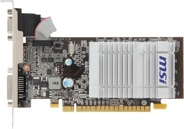 Alt view image 3 of 5 - MSI GeForce 210 512MB DDR3 PCI Express 2.0 x16 Low Profile Graphics Card N210-MD512D3H/LP