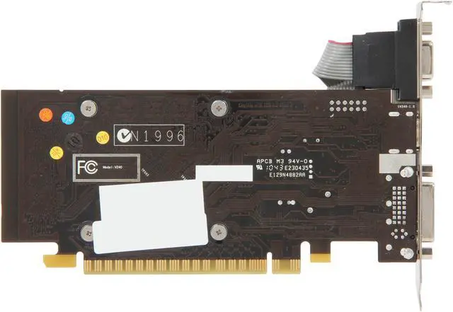 Alt view image 4 of 5 - MSI GeForce 210 512MB DDR3 PCI Express 2.0 x16 Low Profile Graphics Card N210-MD512D3H/LP