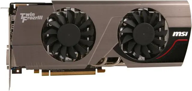 Alt view image 3 of 6 - MSI Radeon HD 7870 GHz Edition 2GB GDDR5 PCI Express 3.0 x16 CrossFireX Support Graphics Card R7870 Twin Frozr 2GD5/OC