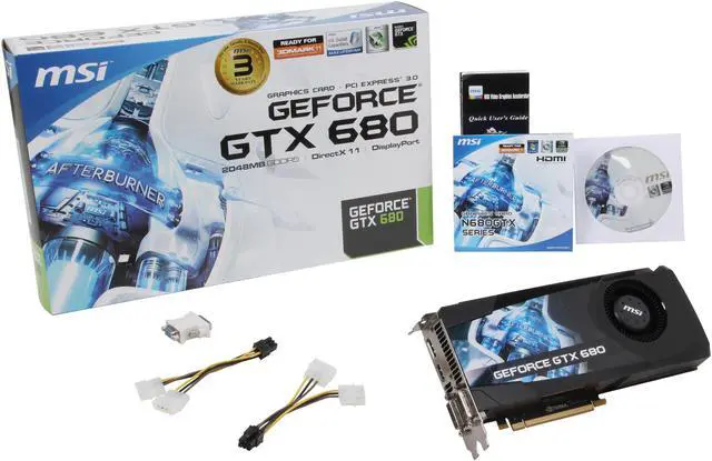 Alt view image 6 of 6 - MSI GeForce GTX 680 2GB GDDR5 PCI Express 3.0 x16 SLI Support Graphics Card N680GTX-PM2D2GD5