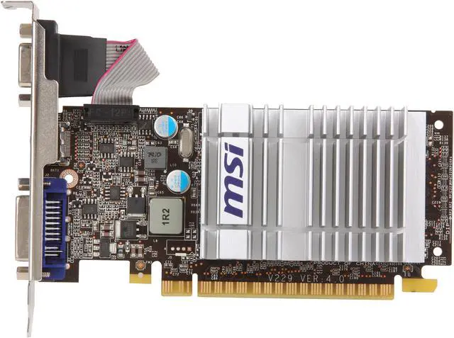 Alt view image 3 of 5 - MSI GeForce 8400 GS 512MB DDR3 (Turbocache 1GB) DDR3 PCI Express 2.0 x16 Low Profile Graphics Card N8400GS-MD512H/TC