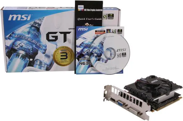 Alt view image 5 of 5 - MSI GeForce GT 630 4GB DDR3 PCI Express 2.0 x16 Graphics Card N630GT-MD4GD3