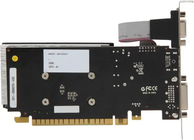 Alt view image 4 of 5 - MSI GeForce GT 620 1GB DDR3 PCI Express 2.0 x16 Graphics Card N620GT-MD1GD3/LP