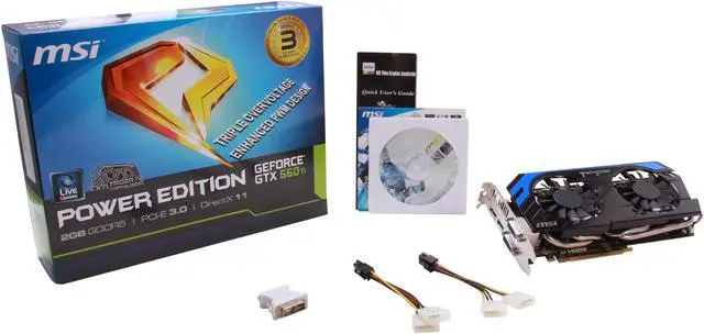 Alt view image 6 of 6 - MSI N660TI PE 2GD5 G-SYNC Support GeForce GTX 660 Ti 2GB 192-Bit GDDR5 PCI Express 3.0 x16 HDCP Ready SLI Support Video Card