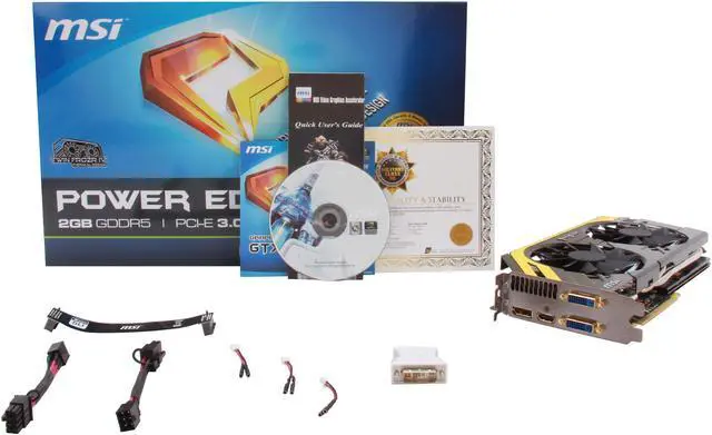 Alt view image 6 of 6 - MSI GeForce GTX 680 2GB GDDR5 PCI Express 3.0 x16 SLI Support Graphics Card N680 PE 2GD5/OC