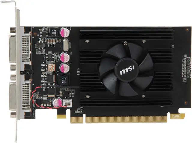 Alt view image 3 of 5 - MSI GeForce 210 512MB GDDR2 PCI Express 2.0 x16 Graphics Card N210-512D2