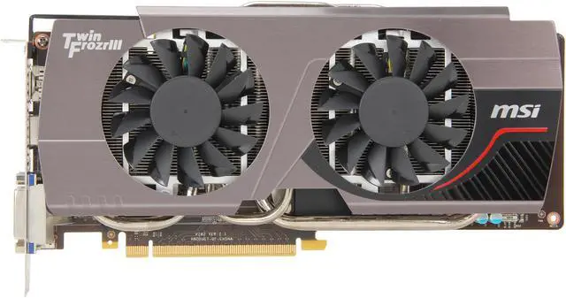 Alt view image 3 of 6 - MSI GeForce GTX 660 Ti 3GB GDDR5 PCI Express 3.0 x16 SLI Support Graphics Card N660TI TF 3GD5/OC