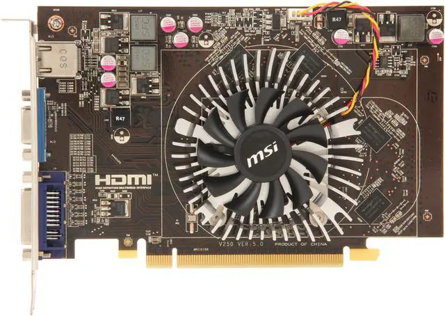 Alt view image 3 of 5 - MSI Radeon HD 6670 2GB DDR3 PCI Express 2.1 Graphics Card R6670-MD2GD3v2