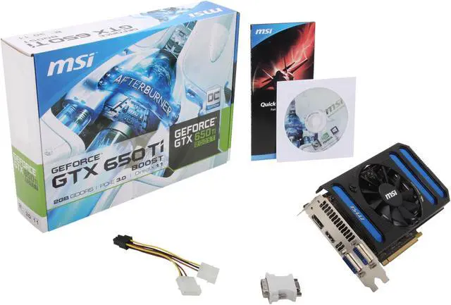 Alt view image 6 of 6 - MSI GeForce GTX 650 Ti BOOST 2GB GDDR5 SLI Support Graphics Card N650ti-2GD5/OC BE