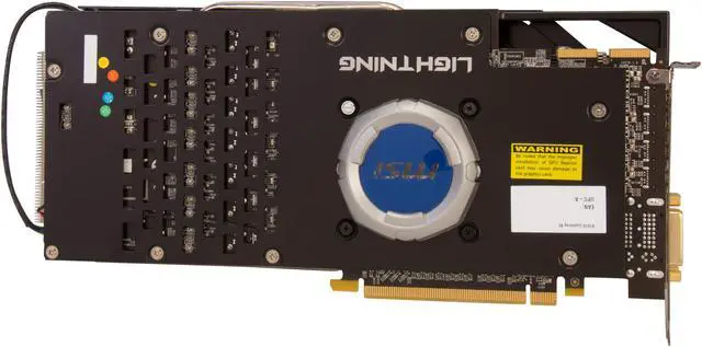 Alt view image 4 of 6 - MSI Radeon HD 7970 GHz Edition 3GB GDDR5 PCI Express 3.0 x16 CrossFireX Support Graphics Card R7970 LIGHTNING BE