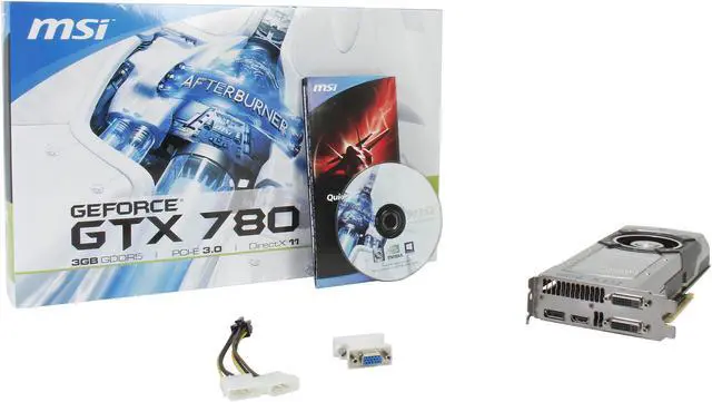 Alt view image 6 of 6 - MSI GeForce GTX 780 3GB GDDR5 PCI Express 3.0 SLI Support Graphics Card N780-3GD5