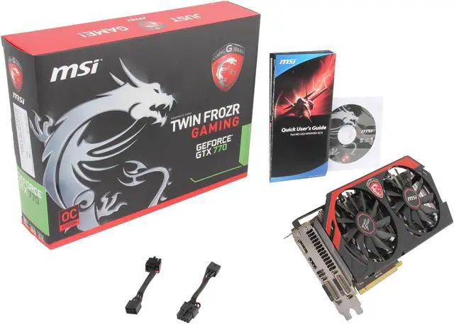 Alt view image 6 of 6 - MSI Gaming N770 TF 2GD5/OC G-SYNC Support GeForce GTX 770 2GB 256-Bit GDDR5 PCI Express 3.0 SLI Support Video Card
