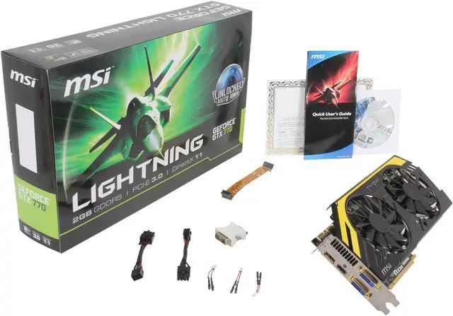 Alt view image 6 of 6 - MSI N770 Lightning G-SYNC Support GeForce GTX 770 2GB 256-Bit GDDR5 PCI Express 3.0 SLI Support Video Card