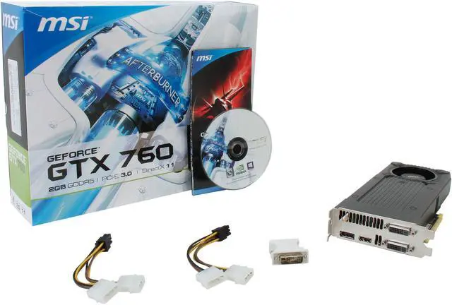 Alt view image 6 of 6 - MSI N760-2GD5/OC G-SYNC Support GeForce GTX 760 2GB 256-Bit GDDR5 PCI Express 3.0 SLI Support Video Card