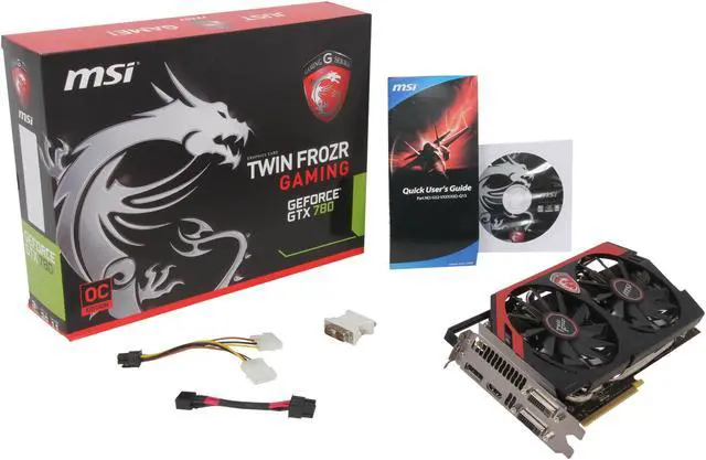 Alt view image 6 of 6 - MSI Gaming N780 TF 3GD5/OC G-SYNC Support GeForce GTX 780 3GB 384-Bit GDDR5 PCI Express 3.0 SLI Support Video Card