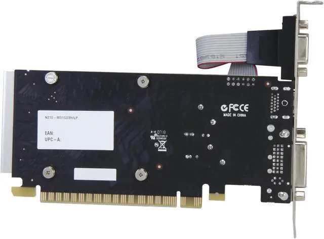 Alt view image 4 of 5 - MSI GeForce 210 1GB DDR3 PCI Express 2.0 x16 Low Profile Graphics Card N210-MD1GD3H/LP