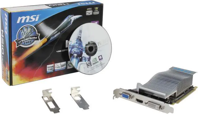 Alt view image 5 of 5 - MSI GeForce 210 1GB DDR3 PCI Express 2.0 x16 Low Profile Graphics Card N210-MD1GD3H/LP