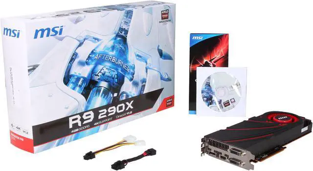 Alt view image 6 of 6 - MSI Radeon R9 290X Graphics Card R9 290X 4GD5
