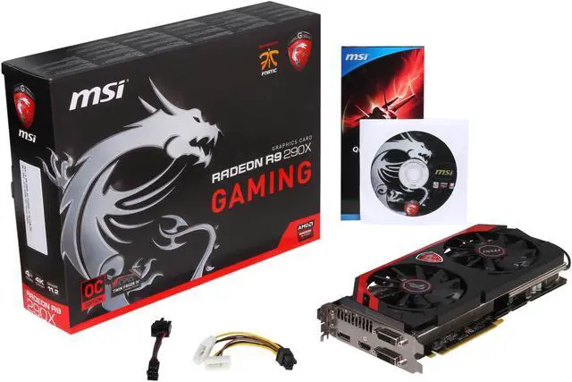 Alt view image 6 of 6 - MSI Radeon R9 290X GAMING 4GB 512-bit GDDR5 PCI Express 3.0 x16 HDCP Ready CrossFireX Support Video Card