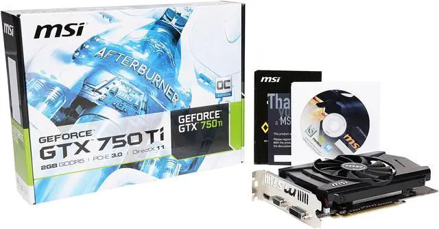 Alt view image 5 of 5 - MSI N750TI-2GD5/OC G-SYNC Support GeForce GTX 750 Ti 2GB 128-Bit GDDR5 PCI Express 3.0 Video Card
