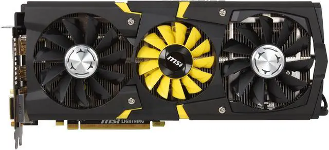 Alt view image 3 of 6 - MSI R9 290X LIGHTNING 4GB 512-Bit GDDR5 PCI Express 3.0 HDCP Ready CrossFireX Support Video Card