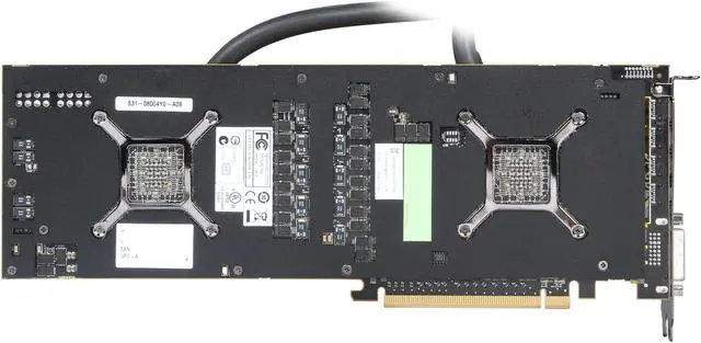 Alt view image 4 of 12 - MSI Radeon R9 295x2 8GB GDDR5 PCI Express 3.0 CrossFireX Support Graphics Card R9 295X2 8GD5