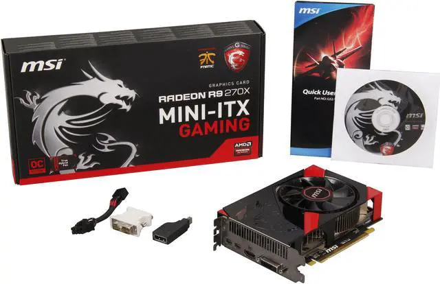 Alt view image 6 of 6 - MSI  R9 270X GAMING 2G ITX 256-Bit  GDDR5  PCI Express 3.0 x16  HDCP Ready CrossFireX Support Video Card
