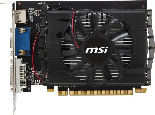 Alt view image 3 of 5 - MSI GeForce GT 730 2GB DDR3 PCI Express 2.0 Graphics Card N730-2GD3