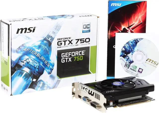Alt view image 5 of 5 - MSI  N750-2GD5/OC G-SYNC Support GeForce GTX 750  2GB  128-Bit  GDDR5  PCI Express 3.0 x16  HDCP Ready Video Card