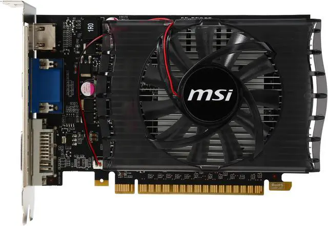 Alt view image 3 of 5 - MSI GeForce GT 630 4GB DDR3 PCI Express 2.0 x16 Graphics Card N630GT-MD4GD3-R