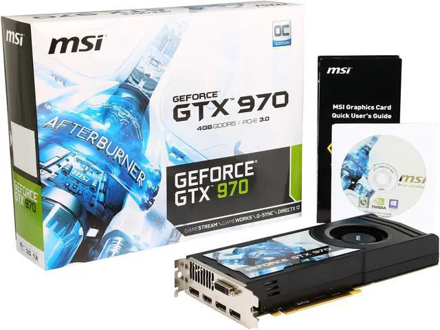Alt view image 6 of 6 - MSI GeForce GTX 970 4GB OC DirectX 12 VR READY Video Card