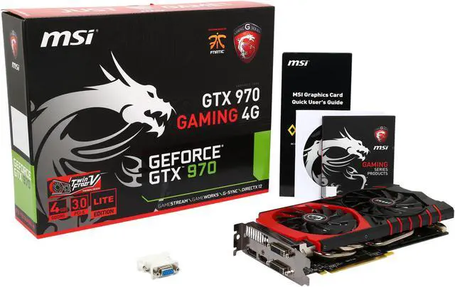 Alt view image 7 of 6 - MSI GeForce GTX 970 GAMING 4G LE