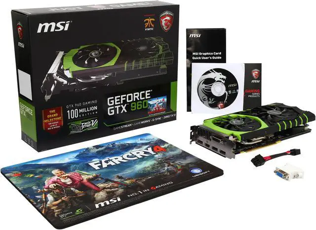 Alt view image 7 of 7 - MSI GeForce GTX 960 2GB GDDR5 PCI Express 3.0 x16 SLI Support ATX Graphics Card GTX 960 GAMING 100ME