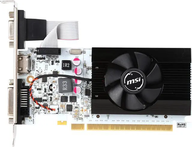 Alt view image 4 of 8 - MSI GeForce GT 730 2GB GDDR5 PCI Express 2.0 x16 Graphics Card N730K-2GD5LP/OC