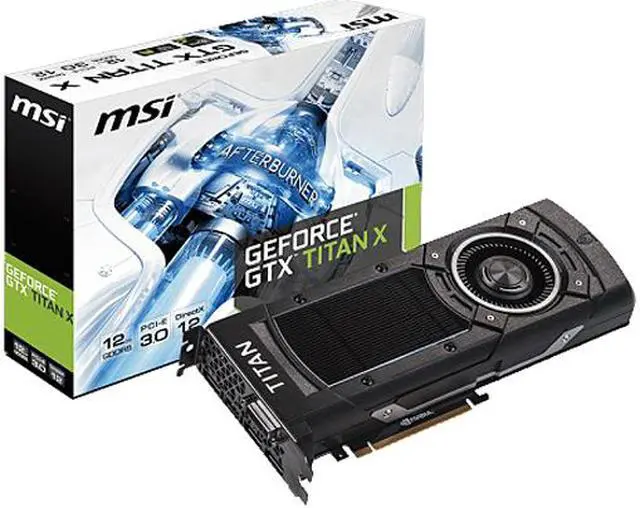 Alt view image 5 of 5 - MSI GeForce GTX TITAN X 12GB GDDR5 PCI Express 3.0 x16 SLI Support Video Card NTITAN X 12GD5