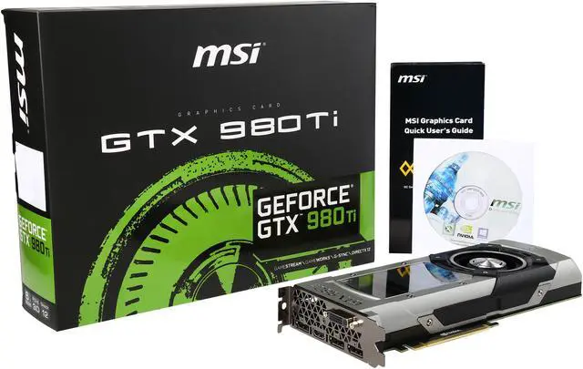 Alt view image 6 of 6 - MSI GeForce GTX 980 Ti 6GB GDDR5 PCI Express 3.0 SLI Support ATX Graphics Card GTX 980Ti 6GD5