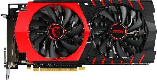 Alt view image 4 of 7 - MSI Radeon R9 390X 8GB GDDR5 CrossFireX Support ATX Graphics Card R9 390X GAMING 8G LE