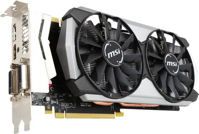 Alt view image 2 of 7 - MSI GeForce GTX 970 4GB GDDR5 PCI Express 3.0 x16 SLI Support ATX Graphics Card GTX 970 4GD5T Titanium OC