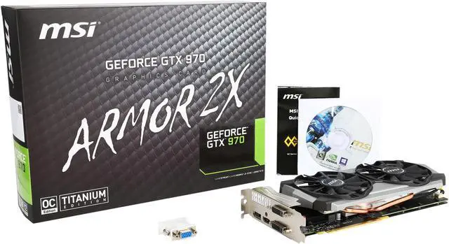 Alt view image 7 of 7 - MSI GeForce GTX 970 4GB GDDR5 PCI Express 3.0 x16 SLI Support ATX Graphics Card GTX 970 4GD5T Titanium OC