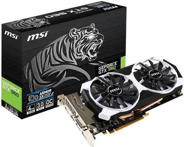 Alt view image 8 of 9 - MSI GeForce GTX 960 4GB GDDR5 PCI Express 3.0 SLI Support ATX Video Card GTX 960 4GD5T OC