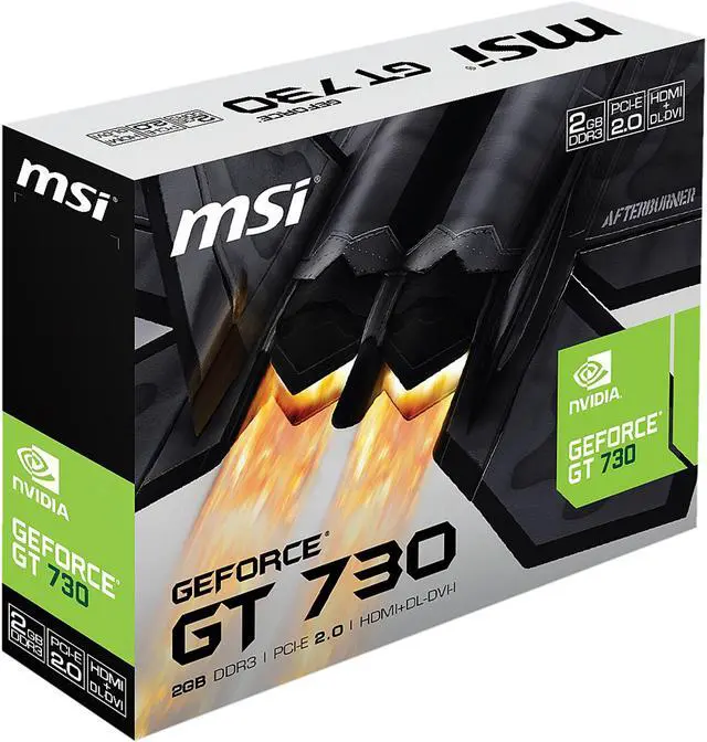 Alt view image 10 of 10 - MSI GeForce GT 730 2GB DDR3 PCI Express 2.0 x16 ATX Graphics Card N730-2GD3V3