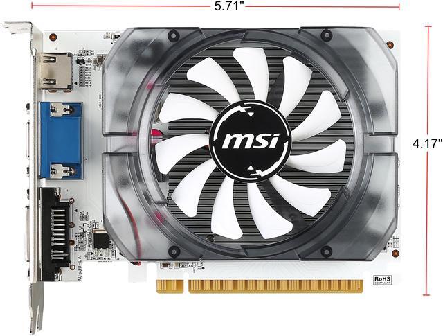 Alt view image 6 of 10 - MSI GeForce GT 730 2GB DDR3 PCI Express 2.0 x16 ATX Graphics Card N730-2GD3V3